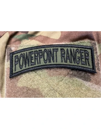POWERPOINT RANGER - Oliven-Sort - med velcro