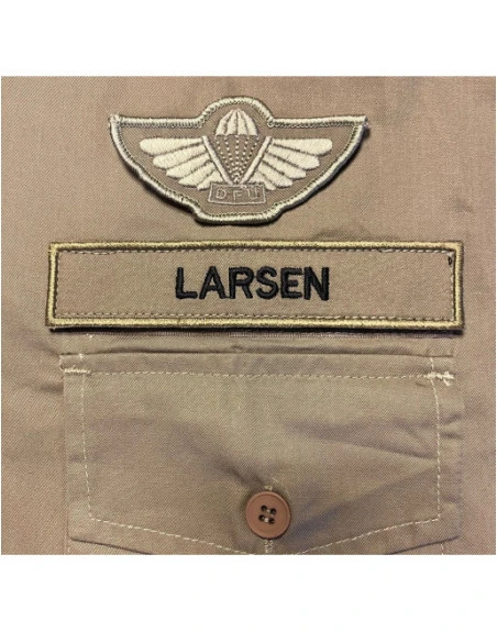 DFU Faldskærmsvinge, Stryes på, Khaki/MTS-Khaki