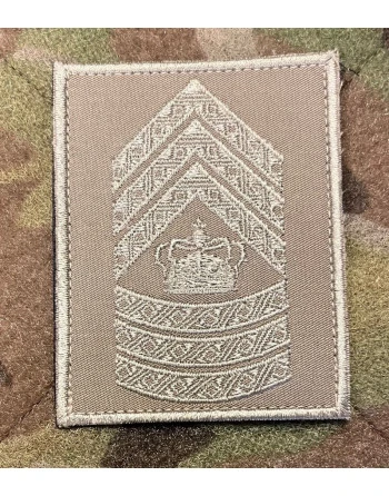 Gradstegn Chefsergent, khaki på Velcro