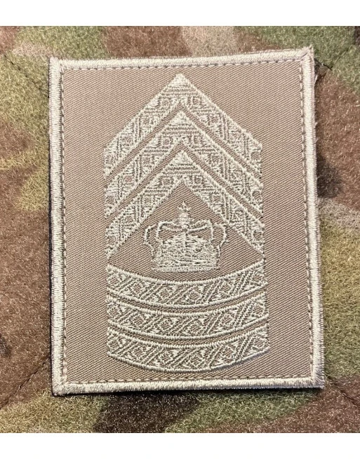 Gradstegn Chefsergent, khaki på Velcro