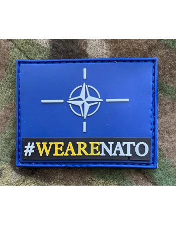 NATO Flag - WEARENATO, PVC med Velcro (6,5x5cm)