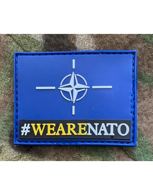 NATO Flag - WEARENATO, PVC med Velcro (6,5x5cm)