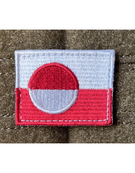 Erfalasorput - Grønlandsk Flag - på velcro