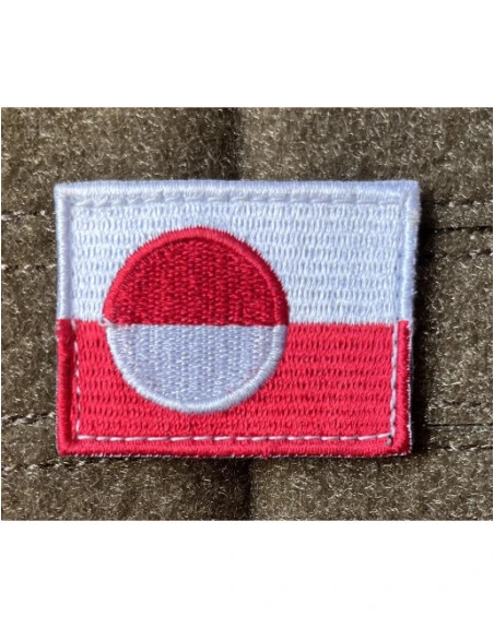 Erfalasorput - Grønlandsk Flag - på velcro