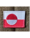 Erfalasorput - Grønlandsk Flag - på velcro