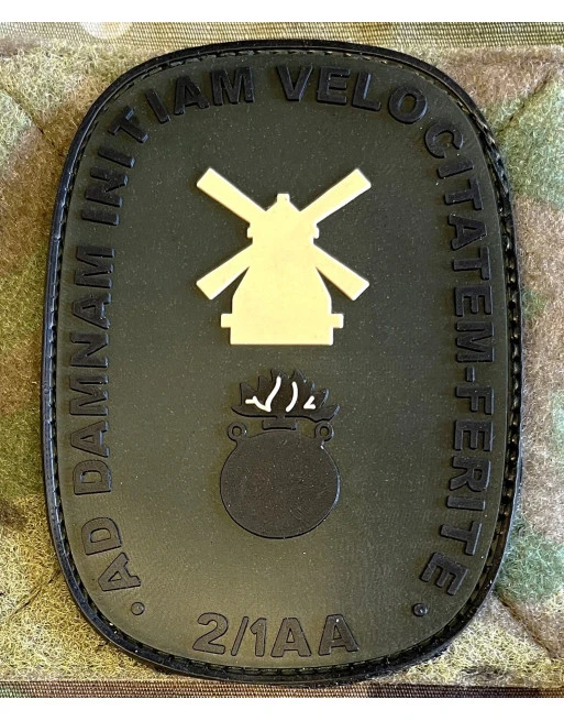 Nybølbatteriet - 1 AA, Ovalt (Retro), PVC mærke på velcro