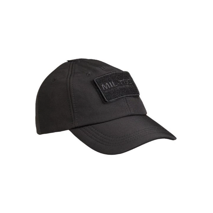 MIL-TEC - Softshell Baseball Cap, Sort