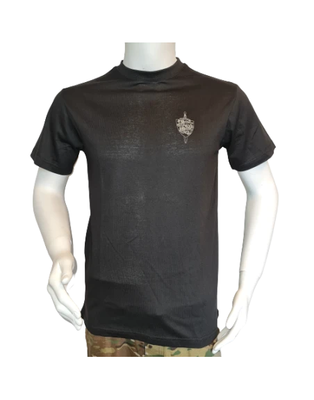 LANCER - T-shirt, Sort m. Slesvigske Fodregiments Regimentsmærke