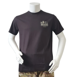 LANCER - T-shirt, Sort m. Jydske Dragonregiments Regimentsmærke