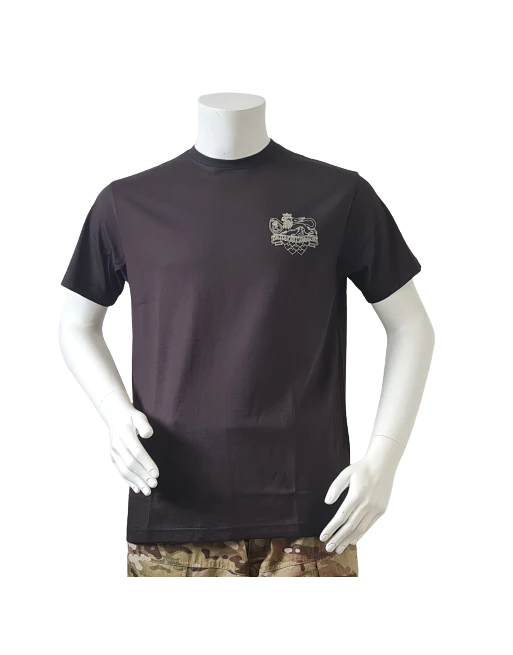 LANCER - T-shirt, Sort m. Jydske Dragonregiments Regimentsmærke