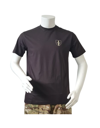 LANCER - T-shirt, Sort m. Danske Artilleriregiments Regimentsmærke