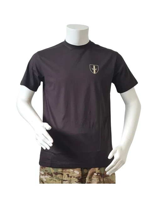 LANCER - T-shirt, Sort m. Danske Artilleriregiments Regimentsmærke