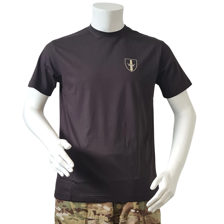 LANCER - T-shirt, Sort m. Danske Artilleriregiments Regimentsmærke