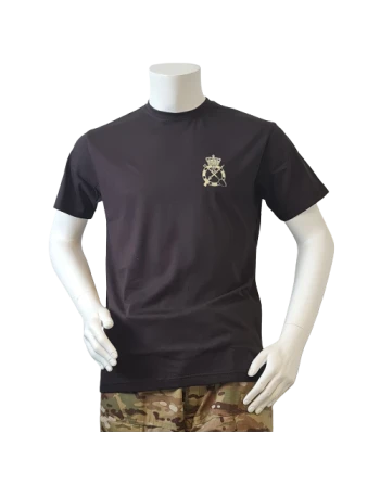 LANCER - T-shirt, Sort m. Ingeniørregimentets Regimentsmærke