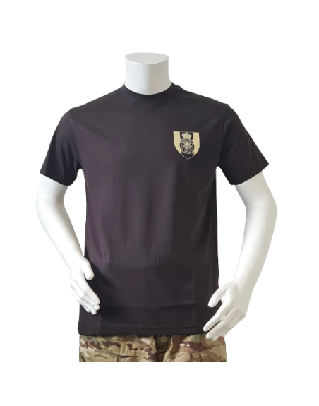 LANCER T-shirt, Sort m. Trænregimentets Regimentsmærke trykt på brystet