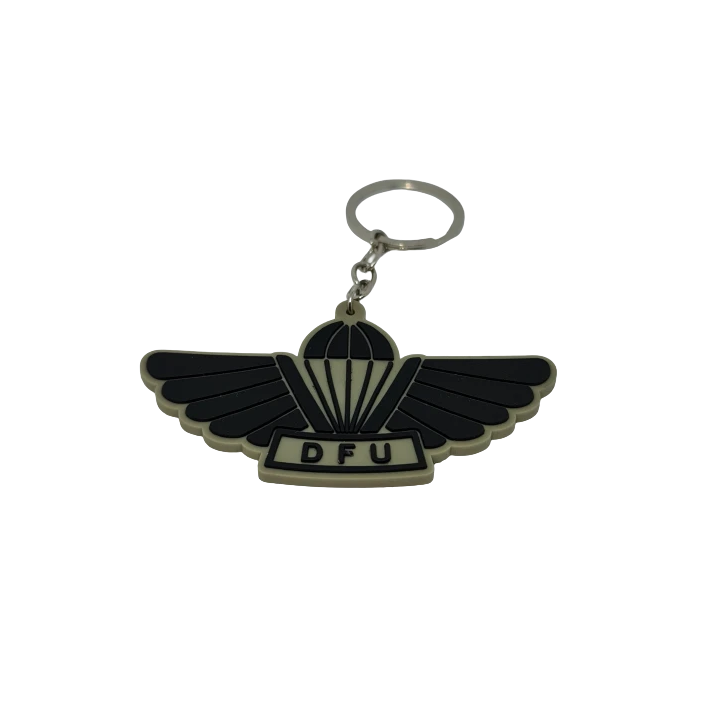 Key Hanger i PVC m. DFU Faldskærmsvinge
