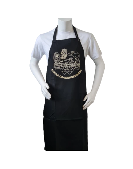 Forklæde m. Jydske Dragonregiments regimentsmærkemærke