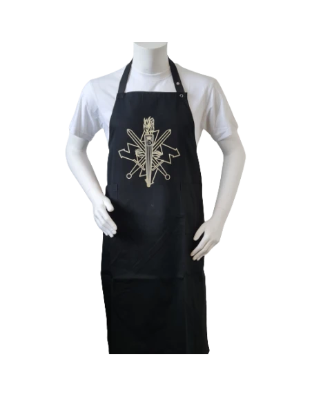 Forklæde m. Føringsstøtteregimentets regimentsmærke