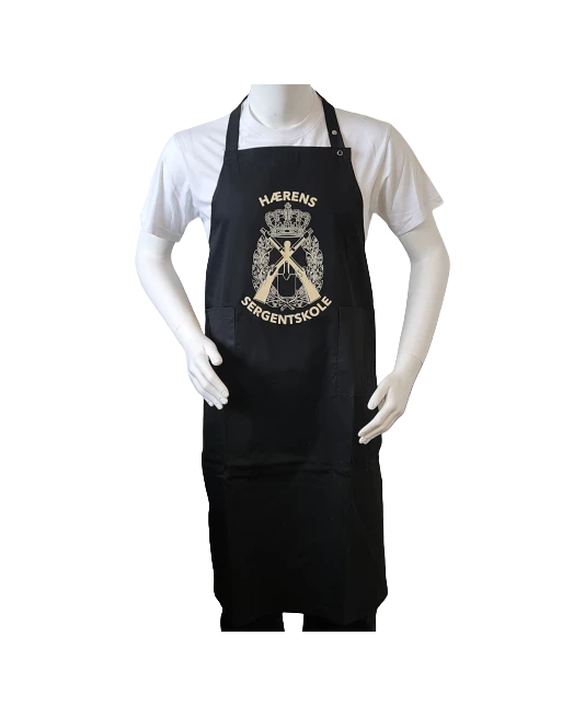 Forklæde m. Hærens Sergentskoles enhedsmærke