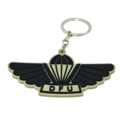 Key Hanger i PVC m. DFU Faldskærmsvinge