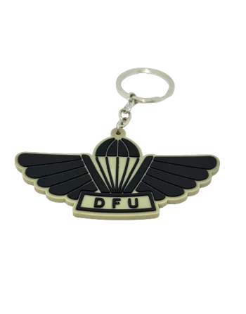 Key Hanger i PVC m. DFU Faldskærmsvinge