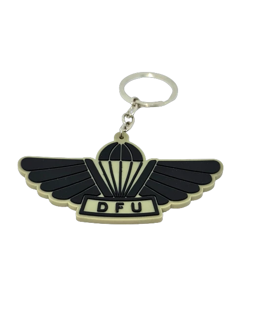 Key Hanger i PVC m. DFU Faldskærmsvinge