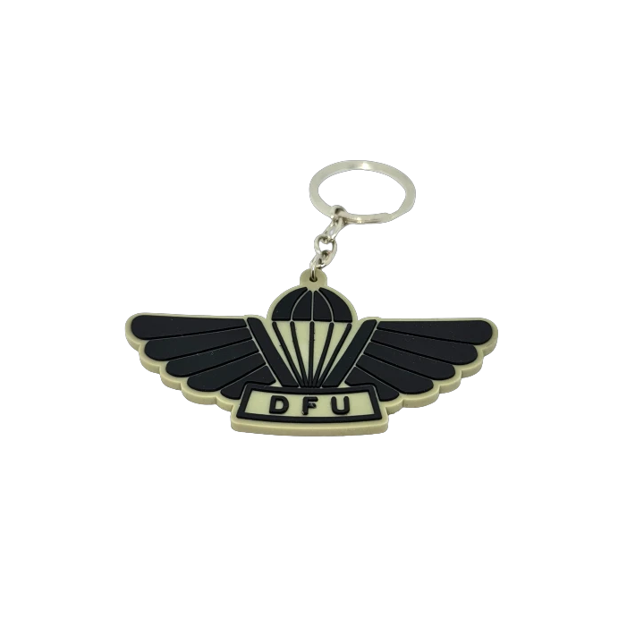 Key Hanger i PVC m. DFU Faldskærmsvinge