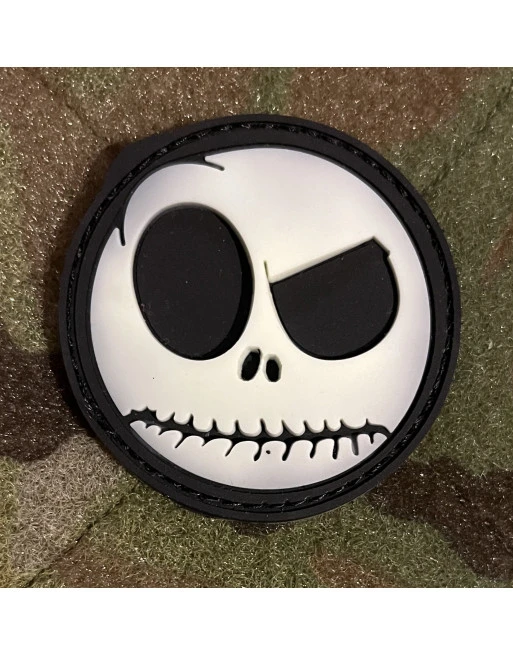 Nightmare Smiley 3D PVC Patch, Luminous