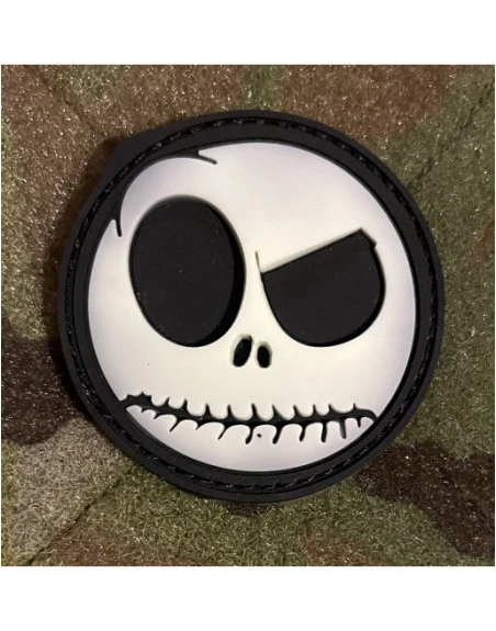 Nightmare Smiley 3D PVC Patch, Selvlysende
