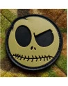 Nightmare Smiley, Oliven, Rundt PVC med Velcro