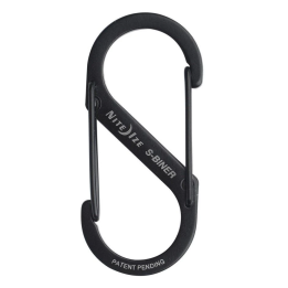 Nite Ize - S-Biner, Dual Carabiner, Steel, Small (2), Black