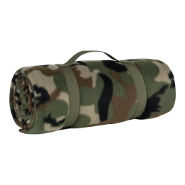 FOSCO - Fleece blanket, Woodland Camouflage