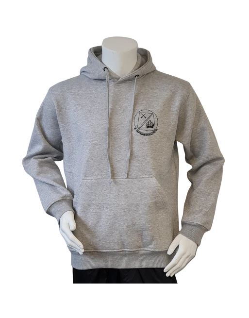 Lancer - Hoodie u/zip, 4. MARINEESKADRON, Grå