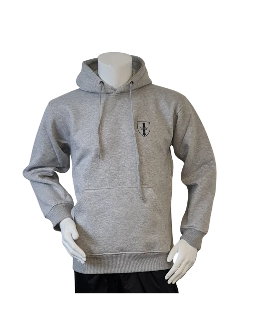 Lancer - Hoodie u/zip, DANSKE ARTILLERIREGIMENT, Grå