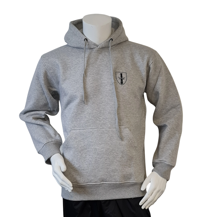 Lancer - Hoodie u/zip, DANSKE ARTILLERIREGIMENT, Grå