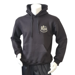 Lancer - Hoodie u/zip, JYDSKE DRAGONREGIMENT, Sort