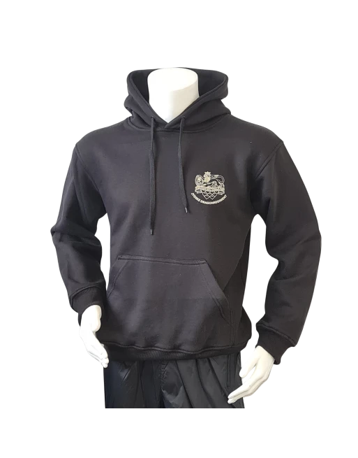 Lancer - Hoodie u/zip, JYDSKE DRAGONREGIMENT, Sort