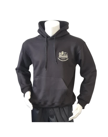 Lancer - Hoodie u/zip, JYDSKE DRAGONREGIMENT, Sort