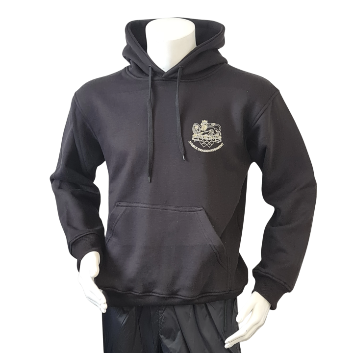 Lancer - Hoodie u/zip, JYDSKE DRAGONREGIMENT, Sort