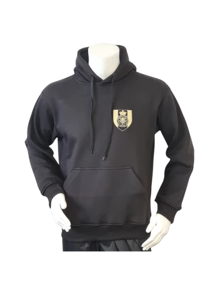 Lancer - Hoodie u/zip, TRÆNREGIMENTET, Sort