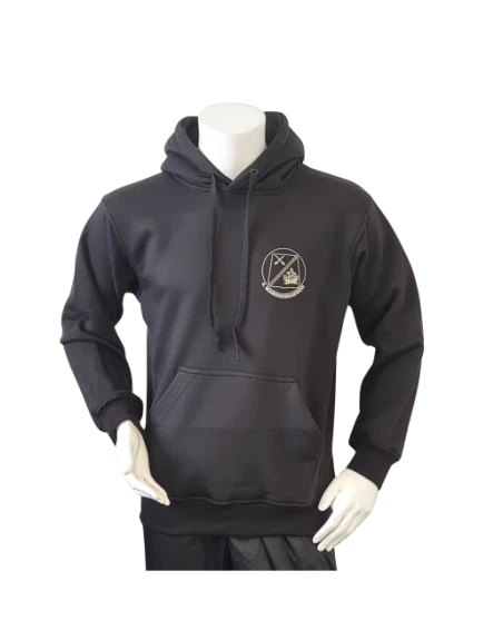 Lancer - Hoodie u/zip, 4. MARINEESKADRON, Sort