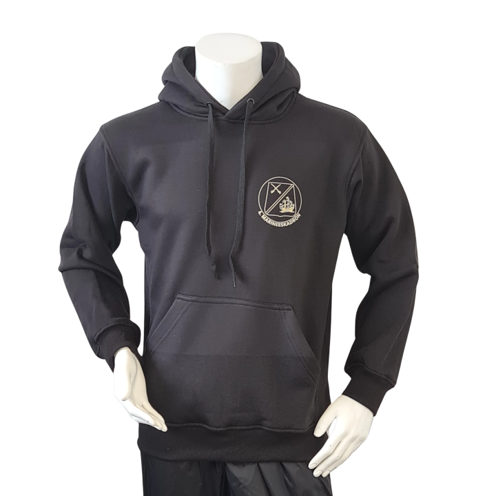 Lancer - Hoodie u/zip, 4. MARINEESKADRON, Sort