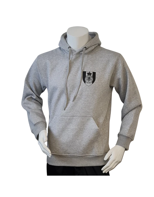 Lancer - Hoodie u/zip, TRÆNREGIMENTET, Grå