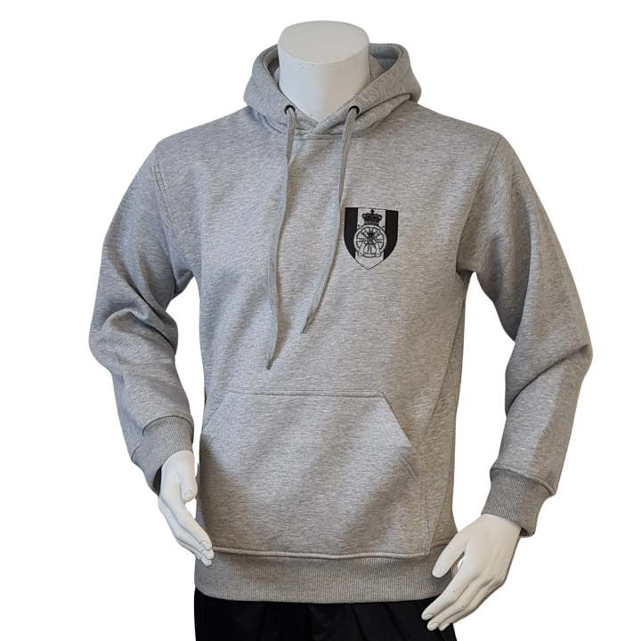 Lancer - Hoodie u/zip, TRÆNREGIMENTET, Grå