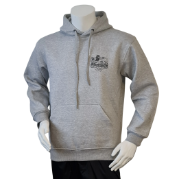 Lancer - Hoodie u/zip, JYDSKE DRAGONREGIMENT, Grå