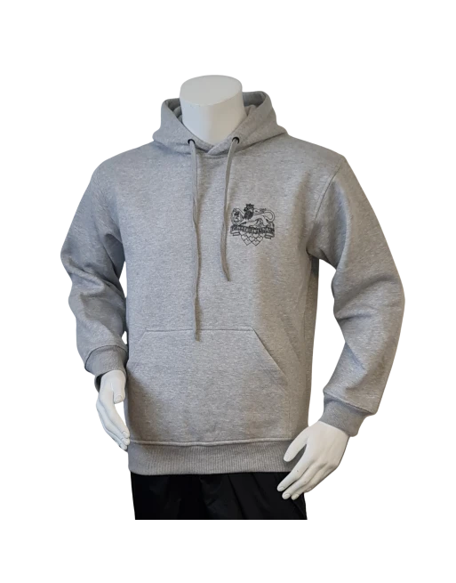 Lancer - Hoodie u/zip, JYDSKE DRAGONREGIMENT, Grå