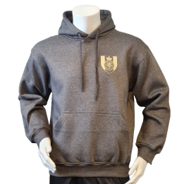 Lancer - Hoodie u/zip, Mørkegrå med TRÆNREGIMENTET tryk på ryg