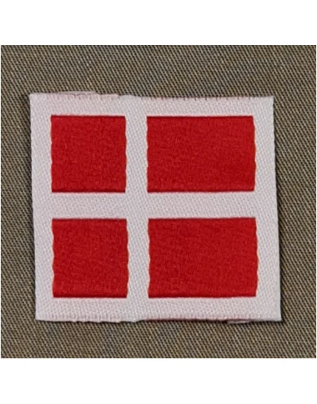 Danish Flag, small, weaved. Red/white
