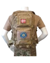 Rygsæk med Føringsstøtteregimentet-Patch, sæt
