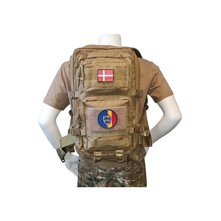 Rygsæk m. Slesvigske Fodregiments Regimentsmærke, sæt